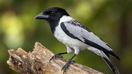 Black-faced Cuckoo-shrike Perched on a Branch