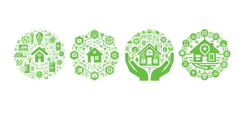 smart home vector illustration sheet