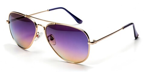 Stylish metal aviators with foldable temples and gradient tinted lenses safeguard your eyes while making a fashion
