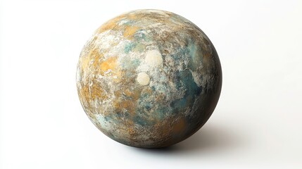 HD 189733 b (exoplanet) clipart, element, 3D illustration, realistic, isolated on white background