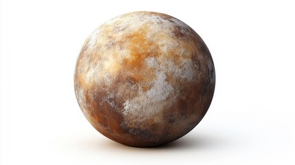 Fototapeta premium Kepler-444f (exoplanet) clipart, element, 3D illustration, realistic, isolated on white background