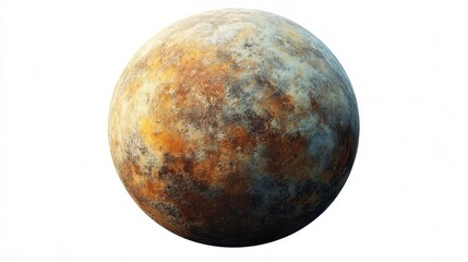 Fototapeta premium HD 80606 b (exoplanet) clipart, element, 3D illustration, realistic, isolated on white background