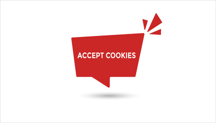 Accept cookies button web banner templates. Vector Illustration 
