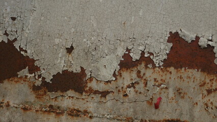 Rusty metal, Grunge metal background, Texture scratches and cracks, Iron surface full area.