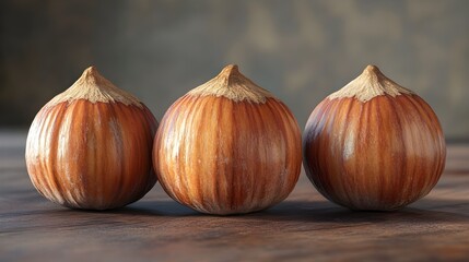 Obraz premium Ultra-detailed high-resolution image of a hazelnut with lifelike textures and sharp clarity
