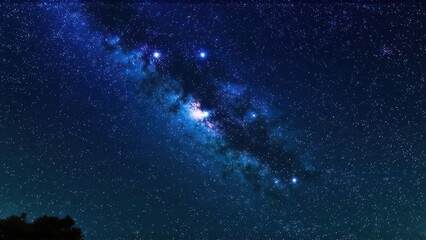 Night sky with stars in the galaxy