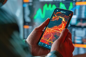 Application for tracking earthquakes and volcanic eruptions. Seismic activity monitoring tool.