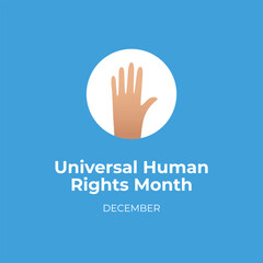 vector graphic of Universal Human Rights Month ideal for Universal Human Rights Month celebration.