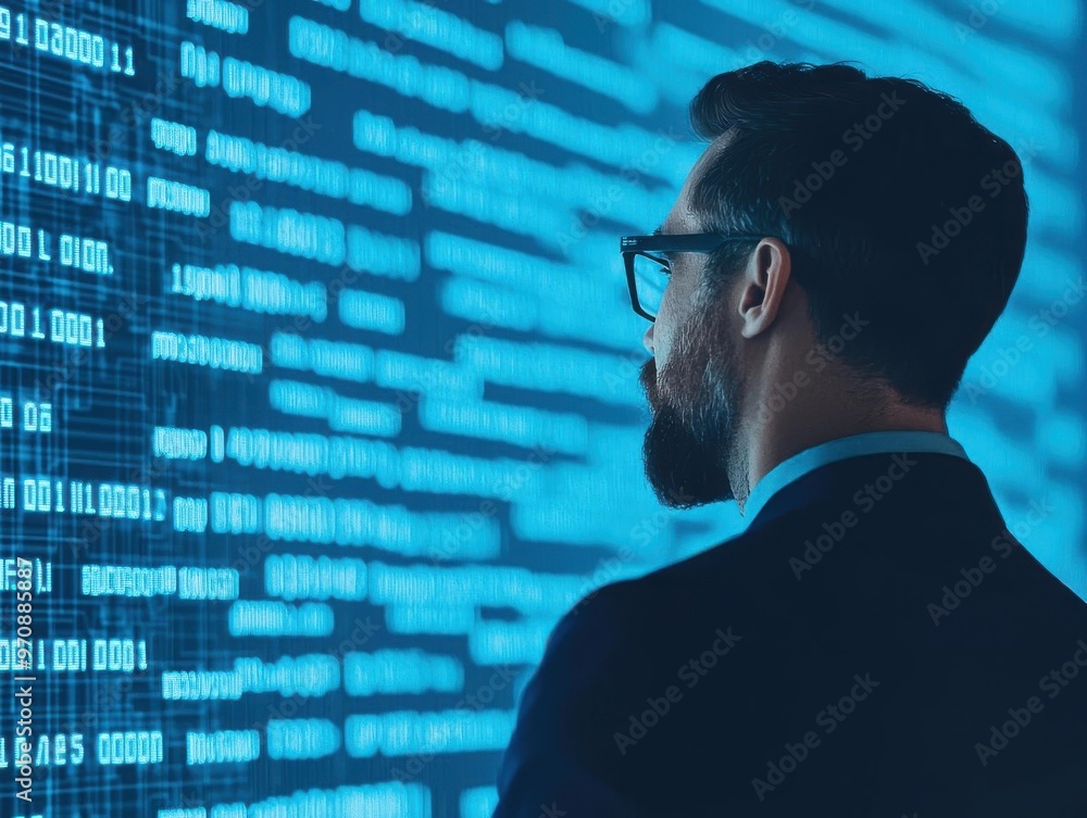 Poster a business leader using digital transformation to create a more differentiated and efficient custome