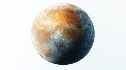 Obraz premium Beta Pictoris b (exoplanet) clipart, element, 3D illustration, realistic, isolated on white background