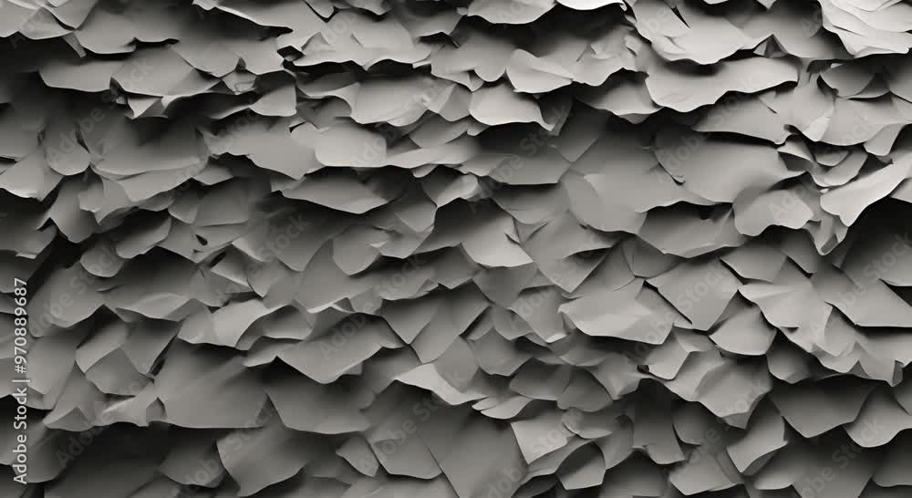 Poster vertical black crumbled paper background texture black crumpled paper texture stop motion seamless l