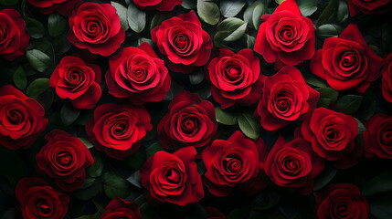 red roses flower background