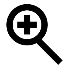 Fototapeta premium Business useful zoom in Icon vector set 