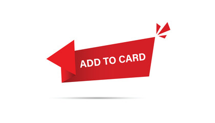 Add to card  button web banner templates. Vector Illustration 
