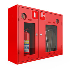 Fire Safety Cabinet Isolated