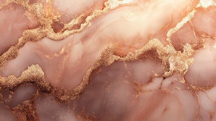 Fototapeta premium Abstract Pink And Gold Marble Texture Background