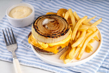 Flying Dutchman Onion Wrapped viral trendy Burger