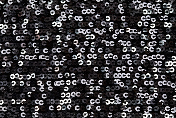 Sequin fabric background texture.
