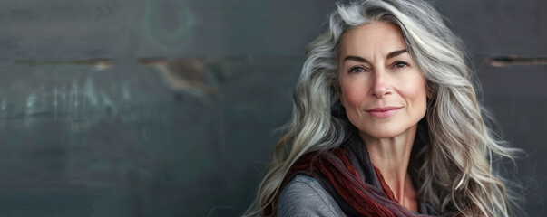 Obraz premium Beautiful Middle Aged Woman