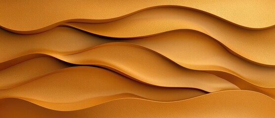 Obraz premium A vibrant abstract background featuring flowing golden waves, perfect for design projects or artistic presentations.