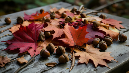 Title: A Sprawling Composition of Fallen Northern Re

