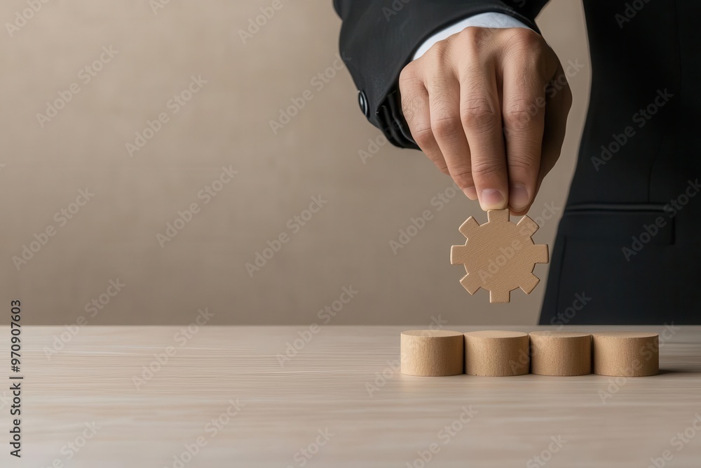 Aufkleber a business leader executing a strategy that incorporates agile methodology for continuous innovation