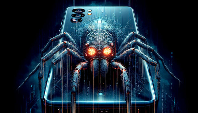 Ein Bug auf einem Smartphone.