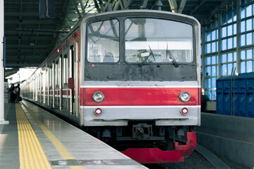 commuter train at the station