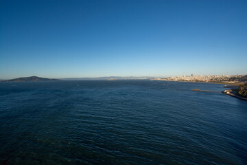 San Francisco Bay Area in the evening light