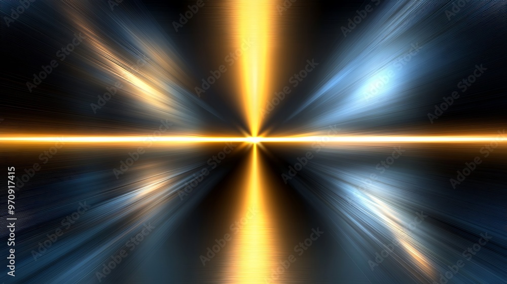 Poster a smooth, polished metallic background with a reflective surface and an open area for text