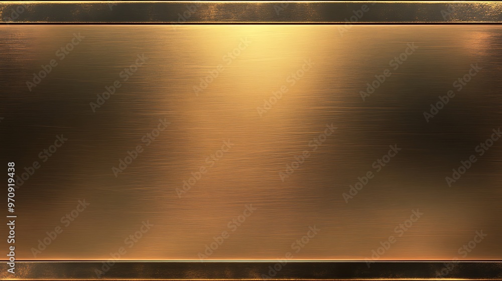 Poster a smooth, polished brass background with a subtle sheen and a large space for text