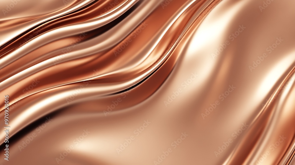 Poster a smooth, polished copper background with a subtle texture and a large area for text