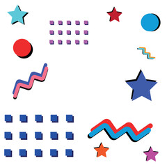 80s 90s style. Retro style. Pop and rock music party event template. Vector poster.	