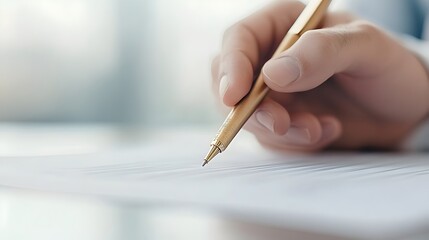 Signing the Deal Photorealistic Close-up of Financial Papers and Determined Professionals - Success-driven Team Finalizing Loan Contract with Attention to Detail