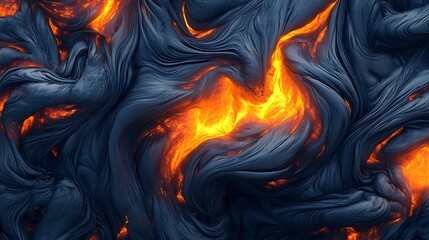 A smooth, flowing lava flow background with a clear, open space for text