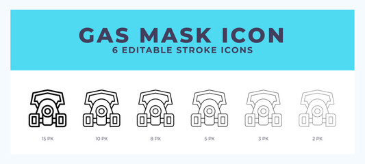 Gas mask line icon. High quality icon symbol for web design. App