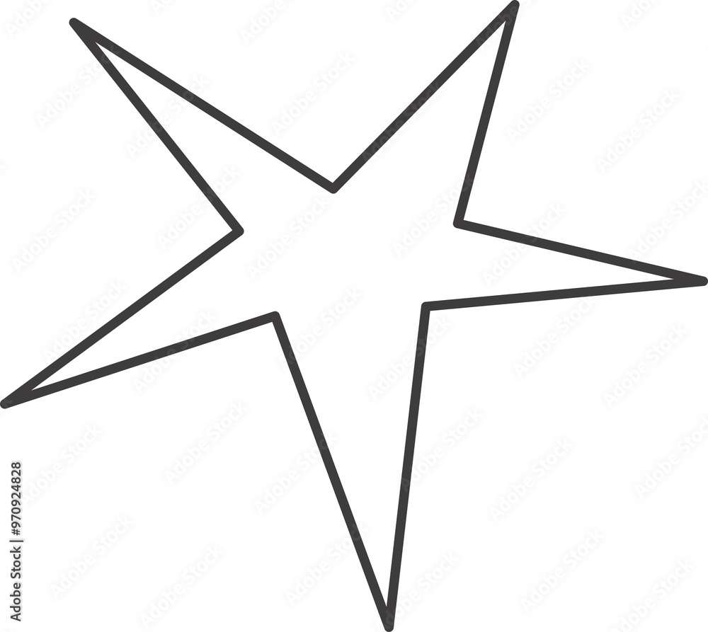 Poster y2k star shape. outline icon of abstract spark and shiny irregular flash burst. bling and twinkle ge
