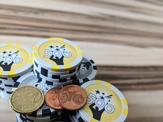 Casino Chips - Jahr 2025 in Cent Stücken