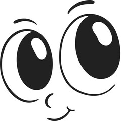 Design of big eyes looking