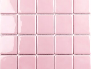 Naklejka premium Pink ceramic tile wall background