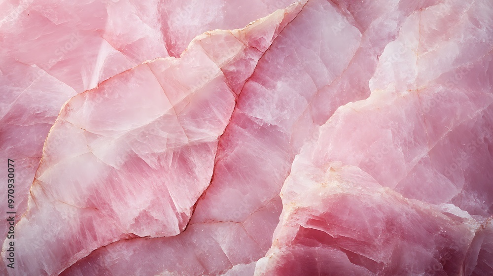 Poster a smooth, polished rose quartz background with a subtle texture and a large area for text