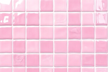 Pink ceramic tile wall background