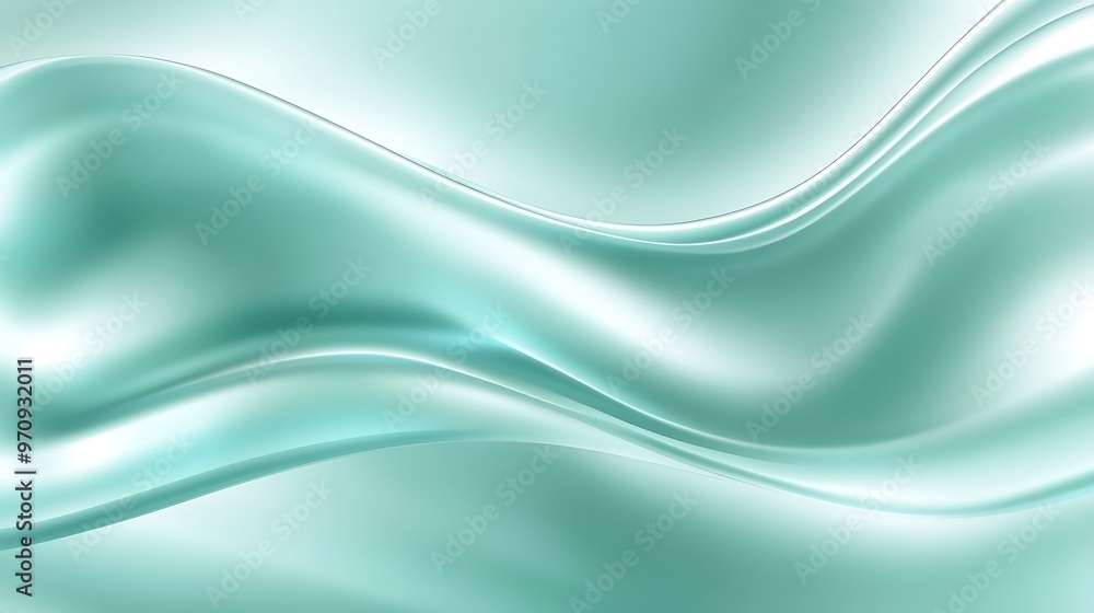 Poster a smooth, polished turquoise background with a subtle pattern and a large space for text