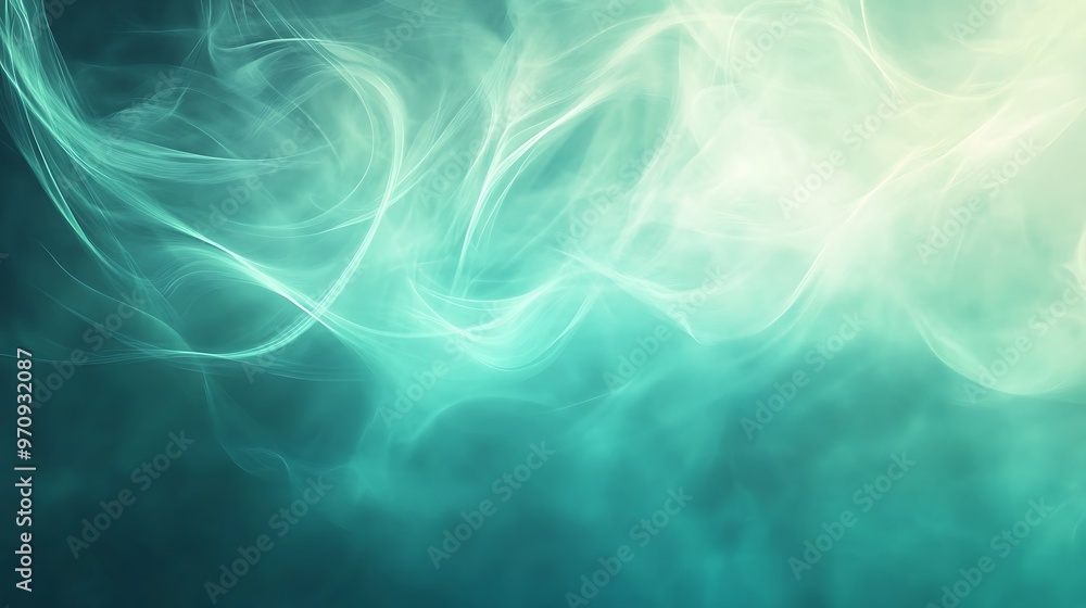 Poster a smooth, polished turquoise background with a subtle pattern and a large space for text