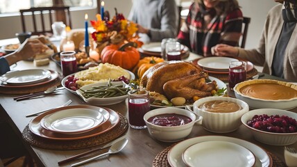 table setting for a dinner