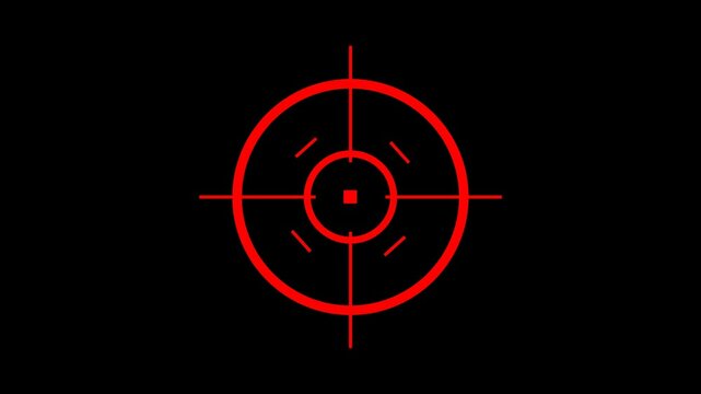 Animated Target - Dynamic Bullseye and Aim Indicators Alpha Channel transparent