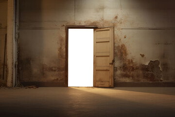 PNG Vintage opening door mockup, transparent design