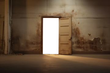 PNG Vintage opening door mockup, transparent design