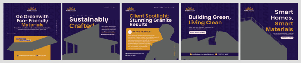 Real Estate Post Templates Social Media Banners for Instagram and Facebook