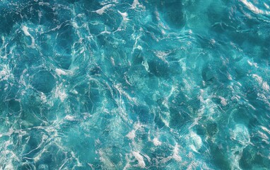 Obraz premium Ocean waves water texture. Sea water.